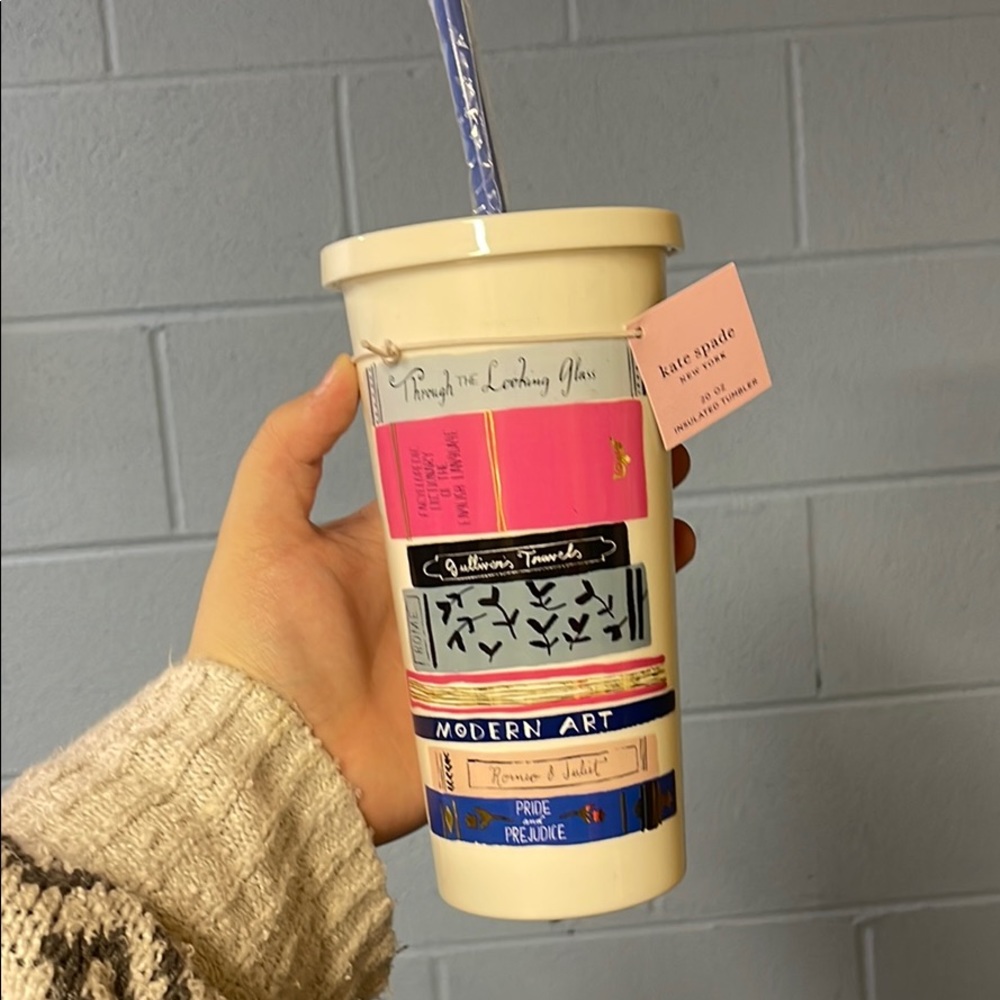 Kate Spade 20 oz Insulated Tumbler with Straw
